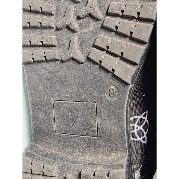 Hot Topic Celestial Ouija Board Magical Combat Boots Size 9 Occult Cloth - Picture 6 of 7